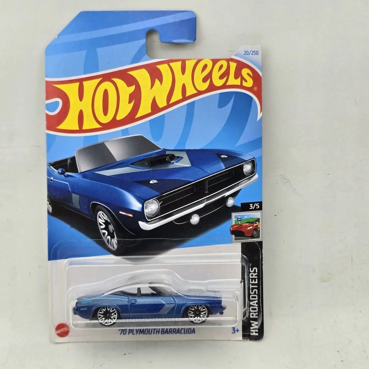 Hot Wheels Plymouth Barracuda 1970 Azul HW Roadsters