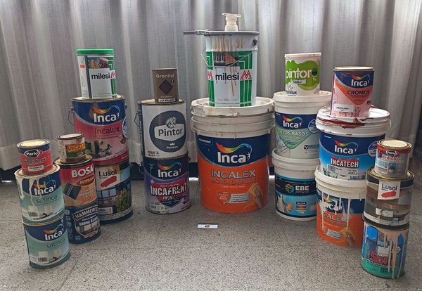 Lote de Latas de Pintura Varias Marcas y Colores con Contenido - imagen 1