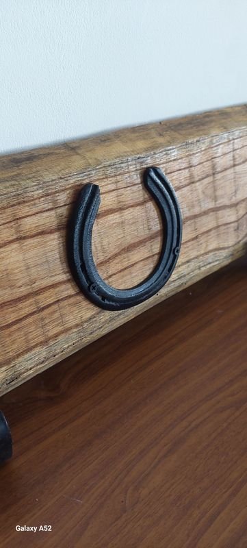 Perchero Rustico en Madera de Arboy y Hierro Maritimo - imagen 4