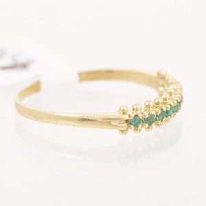 Medio Sin Fin de Oro 18k con Esmeraldas - imagen 2