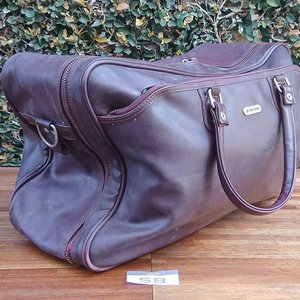 Bolso de Viaje Vintage Samsonite de Cuero Marrón - imagen 6