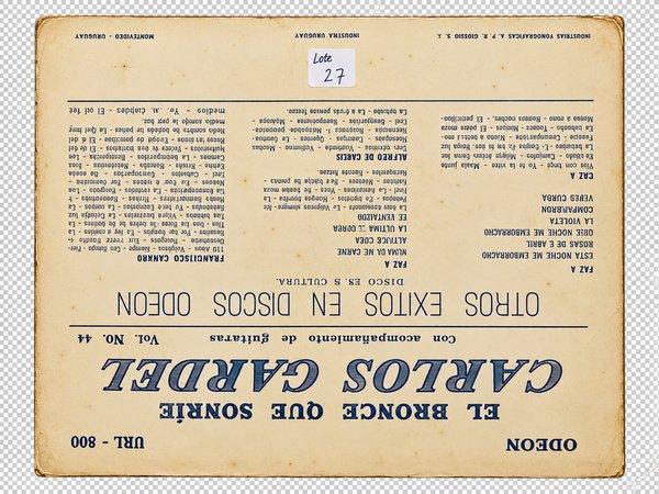 Vinilo Carlos Gardel "El Bronce Que Sonríe" Sello Odeón Uru 1960 - imagen 1