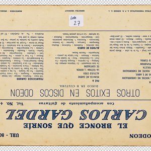 Lote siguiente: Vinilo Carlos Gardel "El Bronce Que Sonríe" Sello Odeón Uru 1960