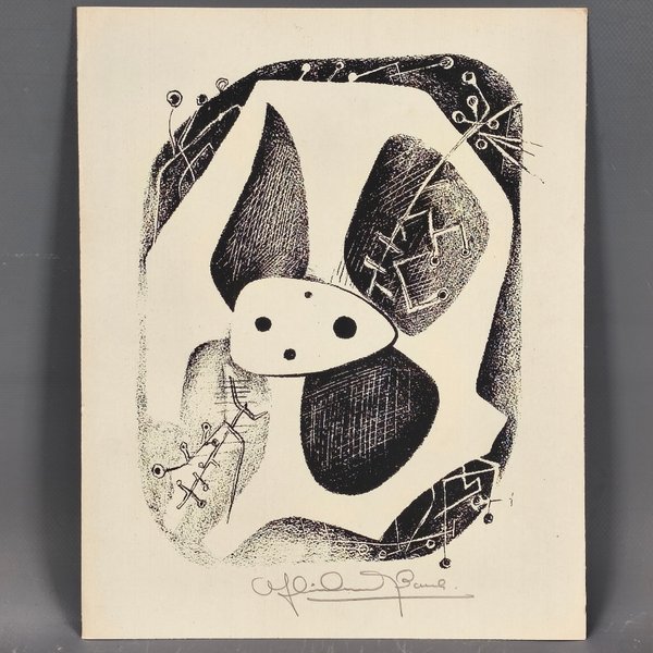 Serigrafía "Unidad" de Ofelia Oneto (1975) - Ediciones El Trébol - imagen 1