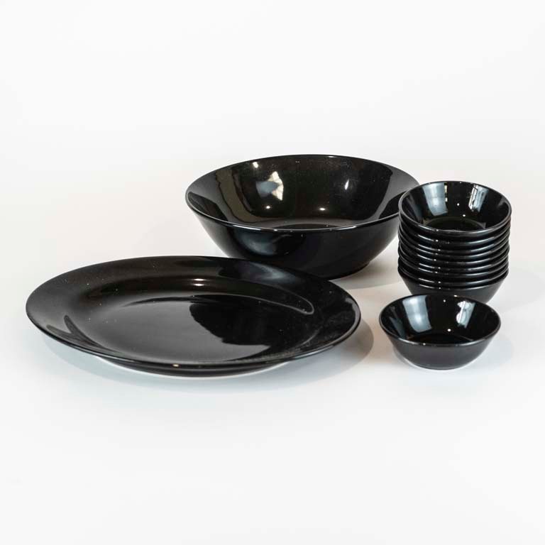 Piezas de cerámica negras de alta calidad