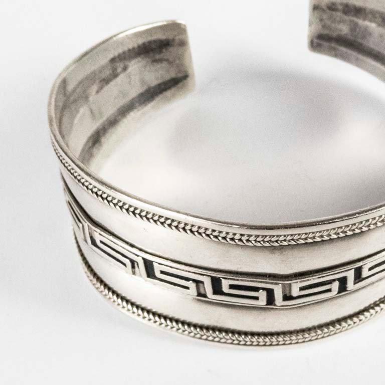 Pulsera de plata con diseño griego - imagen 2