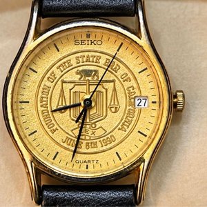 Reloj Seiko Quartz Conmemorativo "State Bar of California" 1990 - imagen 3