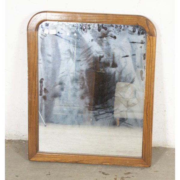 Espejo con Marco de Madera Curva - 62 x 76 cm