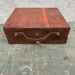Caja de Herramientas Antigua de Madera - imagen 2