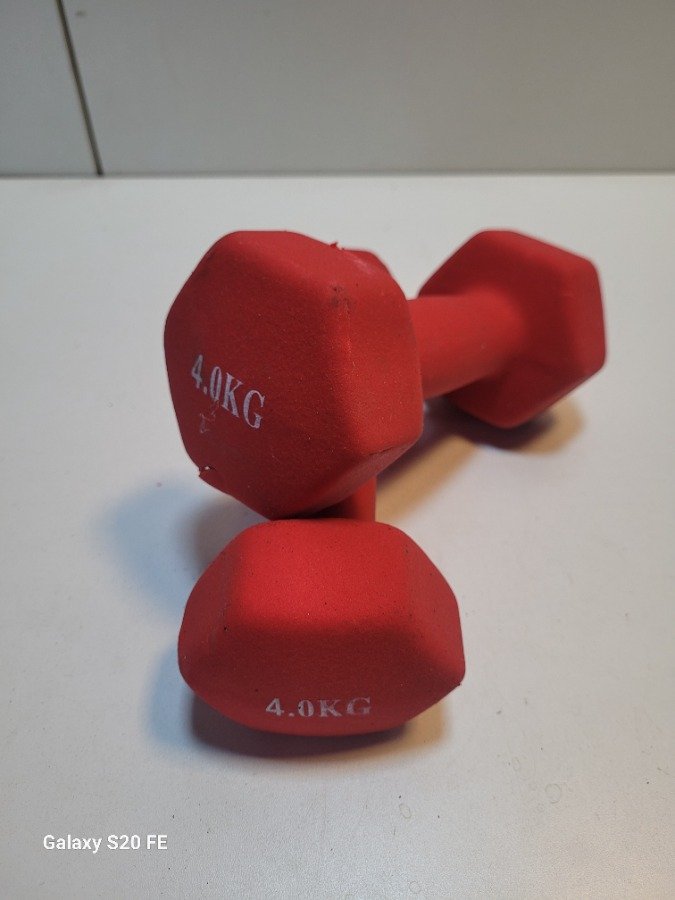 Par de Mancuernas Rojas de 4kg Cada Una