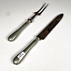 Lote anterior: Par de Cubiertos de Servir Antiguos "Germania B" Metal