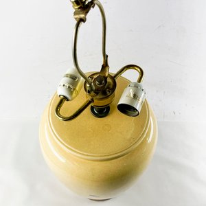 Lámpara de Sobremesa de Cerámica Beige con Dos Luces - imagen 2