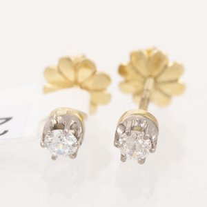 Par de Tornillos de Oro con Brillantes - imagen 1