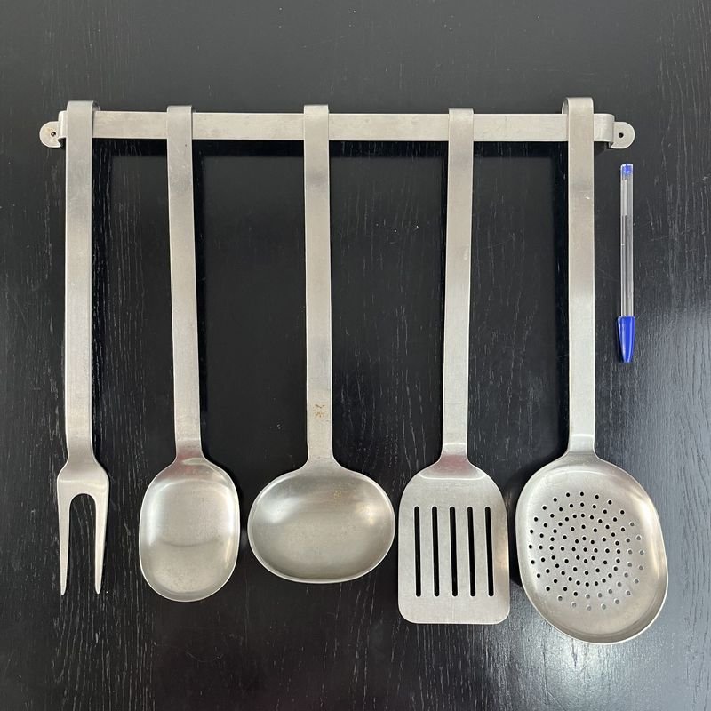 Lote anterior: 5 piezas de cocina italiana pesada en acero inoxidable 18/10