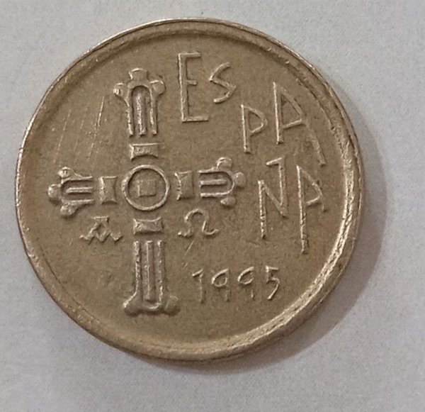 Moneda de 5 Pesetas del año 1995 - imagen 2
