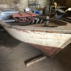 Bote de Madera Grande con Mástil para Velas - imagen 2