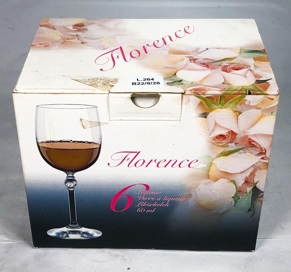 Seis Copas de Licor Florencia 60 ml
