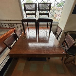 Mesa de Comedor de Madera con Sillas y Banco - imagen 2