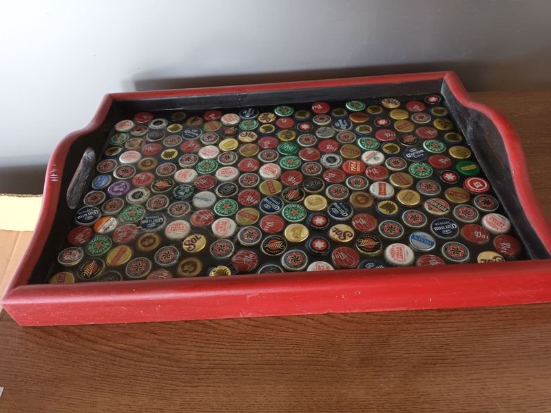 Bandeja Decorativa con monedas y botones - imagen 2