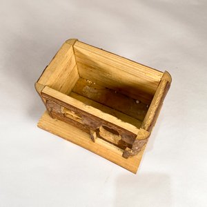Pajarera Rústica de Madera con Techo Removible - imagen 2