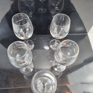 Set de 5 Copas de Vino de Cristal con Grabado 'Lucia' - imagen 3