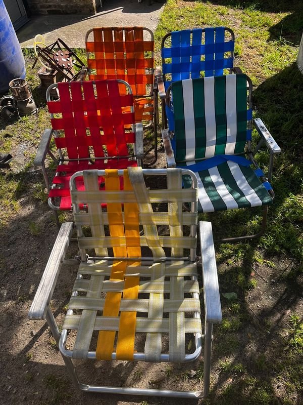 Set de 5 Sillas Plegables de Playa