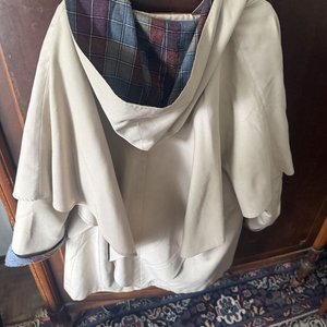 Gabardina Beige/Crema Talle XL con Forro Cuadros - imagen 3