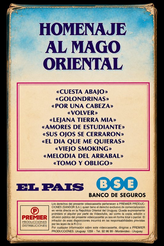 Video VHS Homenaje al Mago Oriental - El País Uruguay 1995-1996