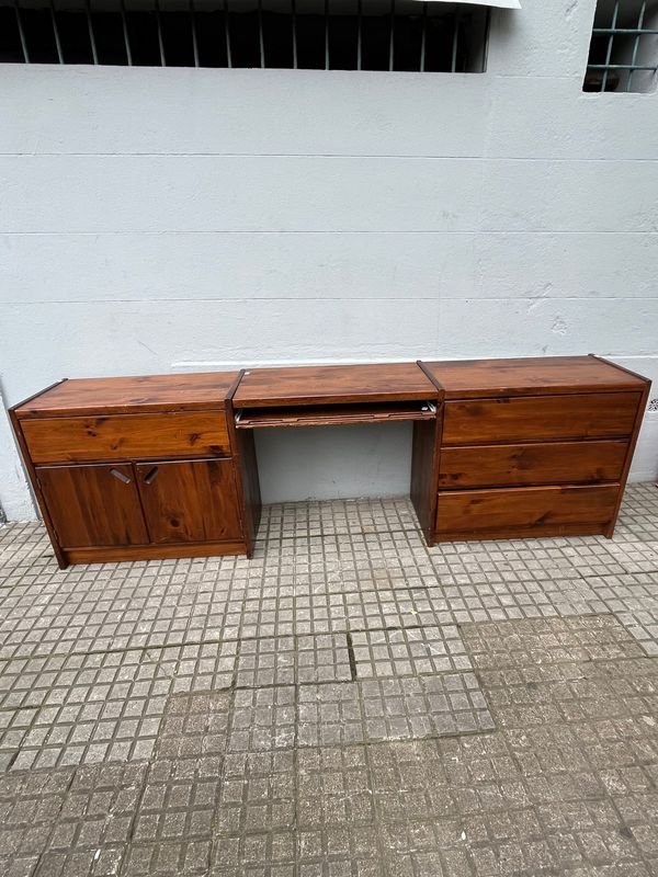 Escritorio Modular de Madera Desmontable en 3 Partes - imagen 1