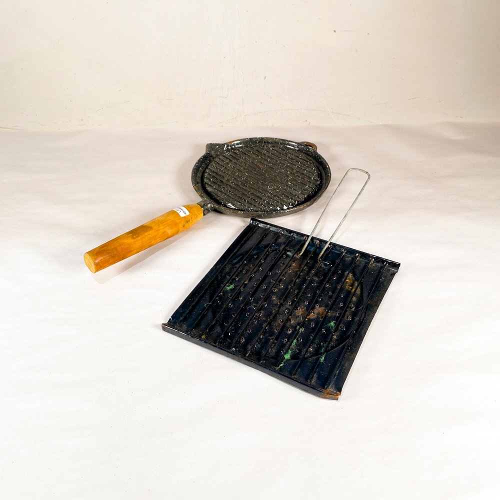 Dos Planchas para Cocina de Hierro y Chapa