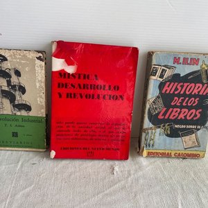 Lote siguiente: Lote de 3 Libros: La Revolución Industrial, Mística y Revolución, Historia de los Libros