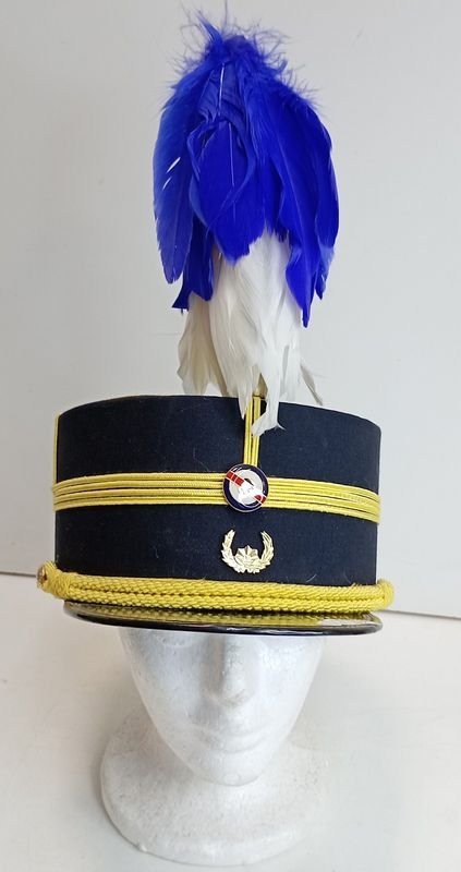 Kepi de Gala Oficial Jefe Escuela Militar Uruguay