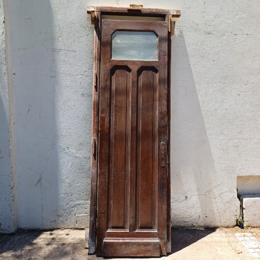 Puerta de tablero en cedro, estilo antiguo - imagen 2