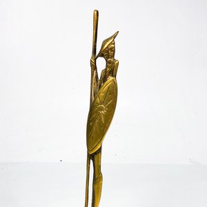 Figura Decorativa en Bronce y Mármol de 30 cm - imagen 4