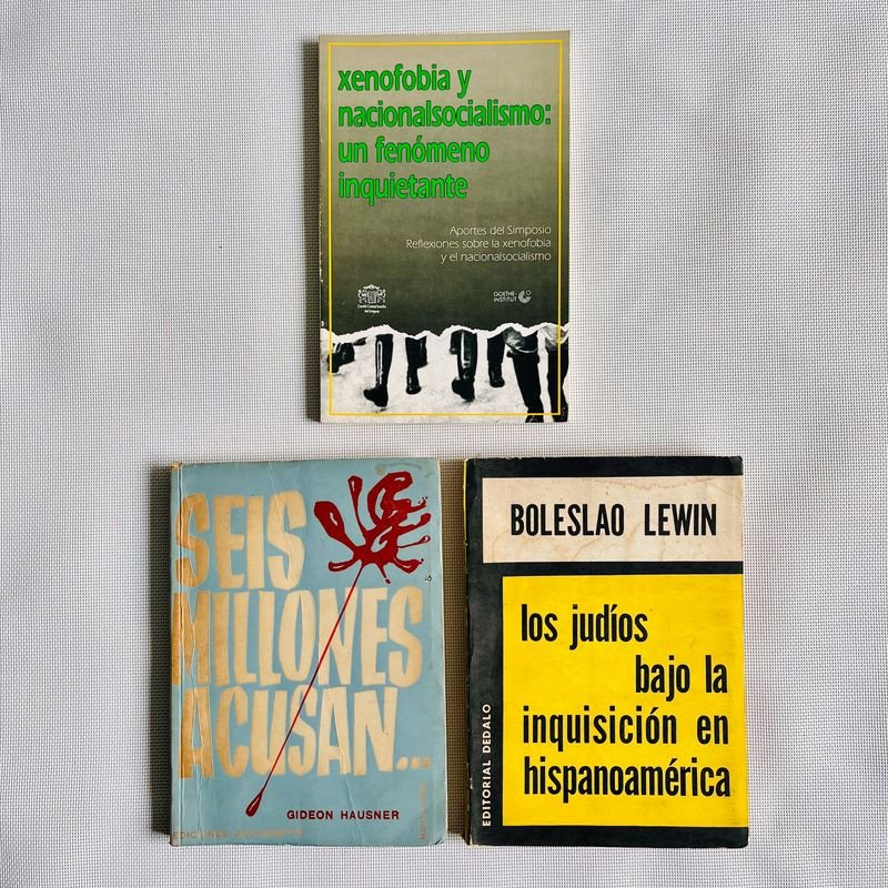 Libros: Xenofobia y Nacional Socialismo, Seis Millones Acusan y Los Judíos Bajo la Inquisición