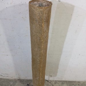 Lámpara de Pie Cilíndrica Beige con Base Metálica - imagen 5