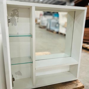 Mueble de Baño Blanco con Botiquín y Espejo - imagen 2
