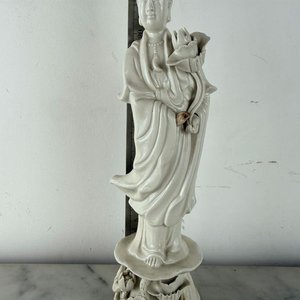 Figura Antigua De Guanyin Dehua "Blanc de Chine" - imagen 2