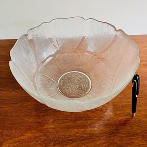 Ponchera Grande de Vidrio con 12 Tazas Juego Flores - imagen 5