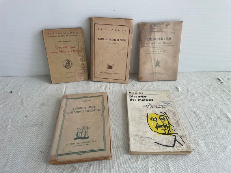 Lote de Libros: Eurípides, Descartes y Berkeley