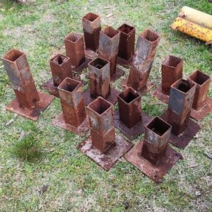Lote de Caños con Platina para Construcción - imagen 2