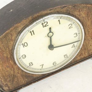 Reloj de Sobremesa Alemán de Madera con Esfera Blanca - imagen 2