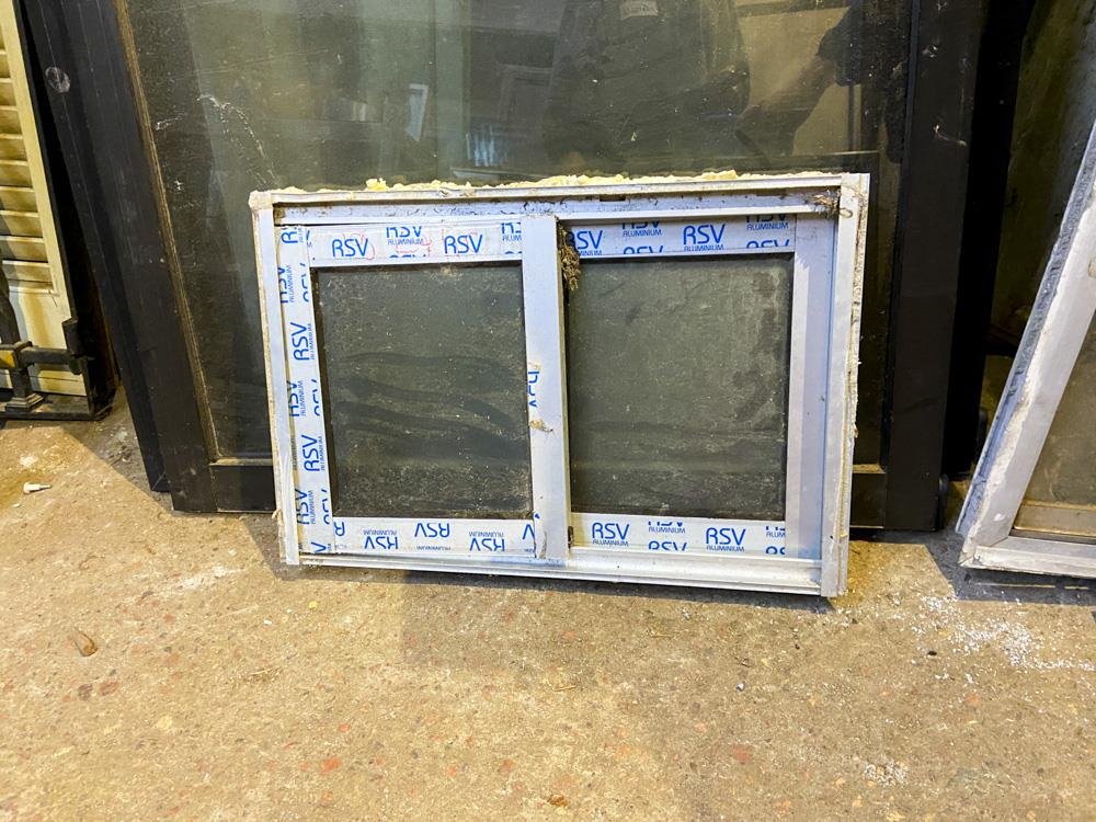 Ventana Corrediza de Aluminio y Vidrio 60x40 cm