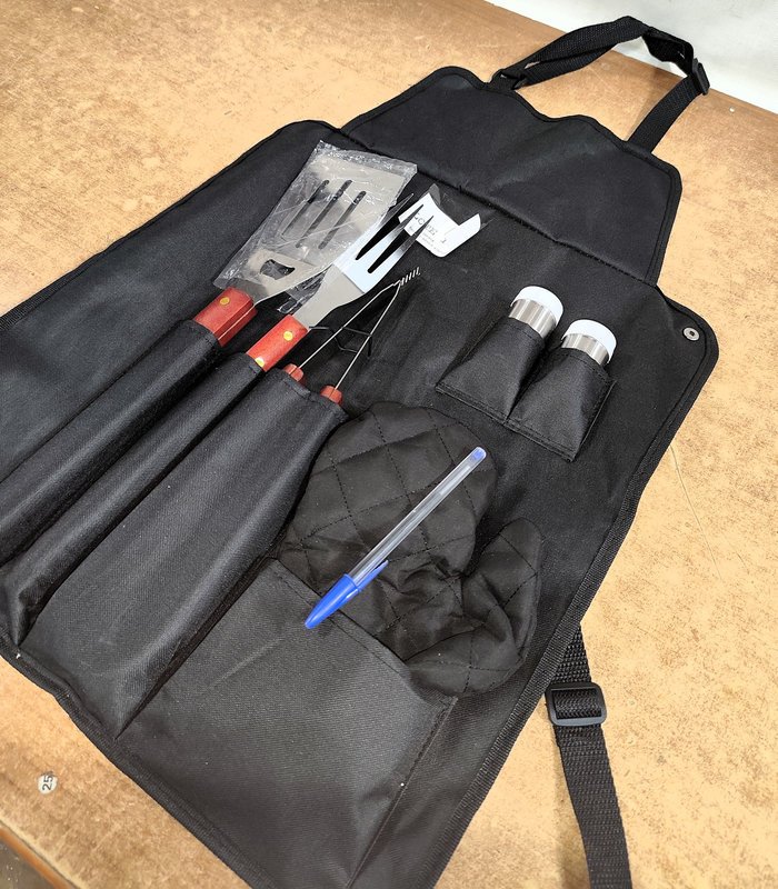 Delantal de Parrilla con Accesorios y Herramientas - imagen 3