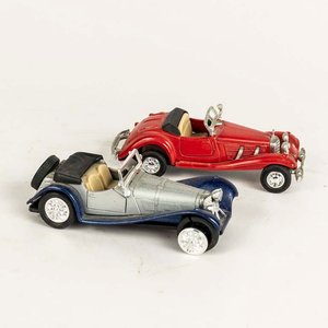 2 cachilas Chevrolet: Bel Air 1953 y Corvette 1957 escala 1/32 colección Welly - imagen 2