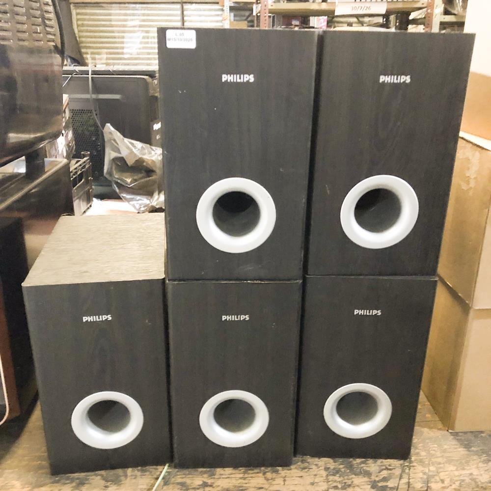 Cinco Subwoofers Philips MCD139B