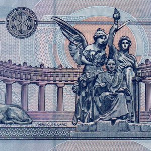 Lote anterior: Billete de 20 Pesos Mexicanos con Monumento y Figuras Alegóricas