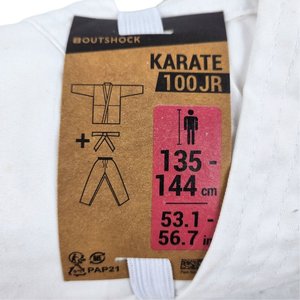 Kimono de Karate Junior Blanco Boutshock 135-144cm - imagen 2