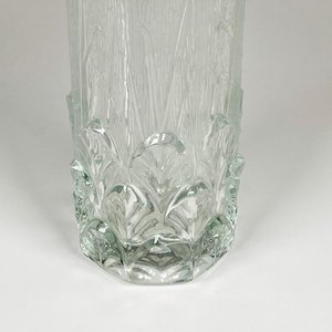 Florero de cristal italiano decorado, altura 15 cm - imagen 3