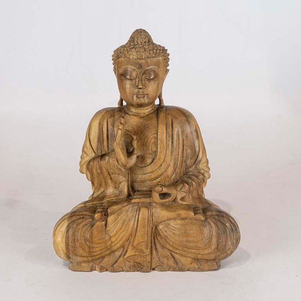 Lote siguiente: Figura Buda de madera tallada - Medidas: 29cm